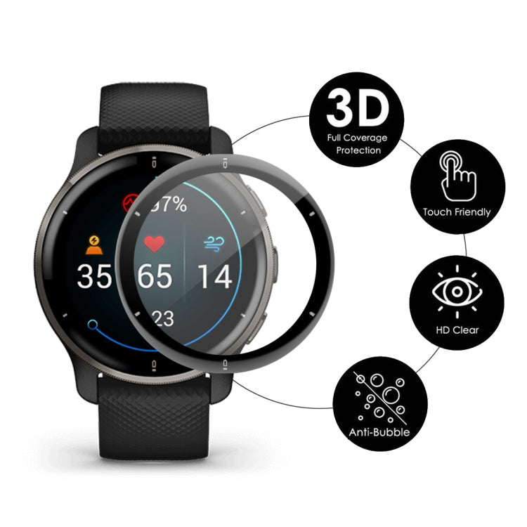 Per Garmin Venu 2 Plus ENKAY Hat-Prince 3D Full Coverage Soft PC Edge + PMMA HD Protector Film, 1 PC, 2 PCS, 5 PCS, 10 PCS