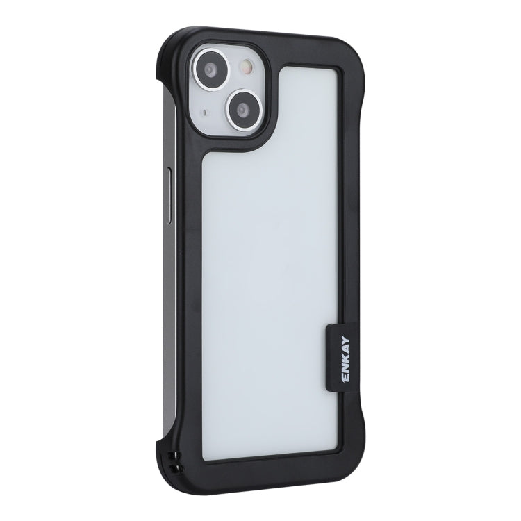 ENKAY Custodia per PC antiurto cava senza cornice per iPhone 13, For iPhone 13