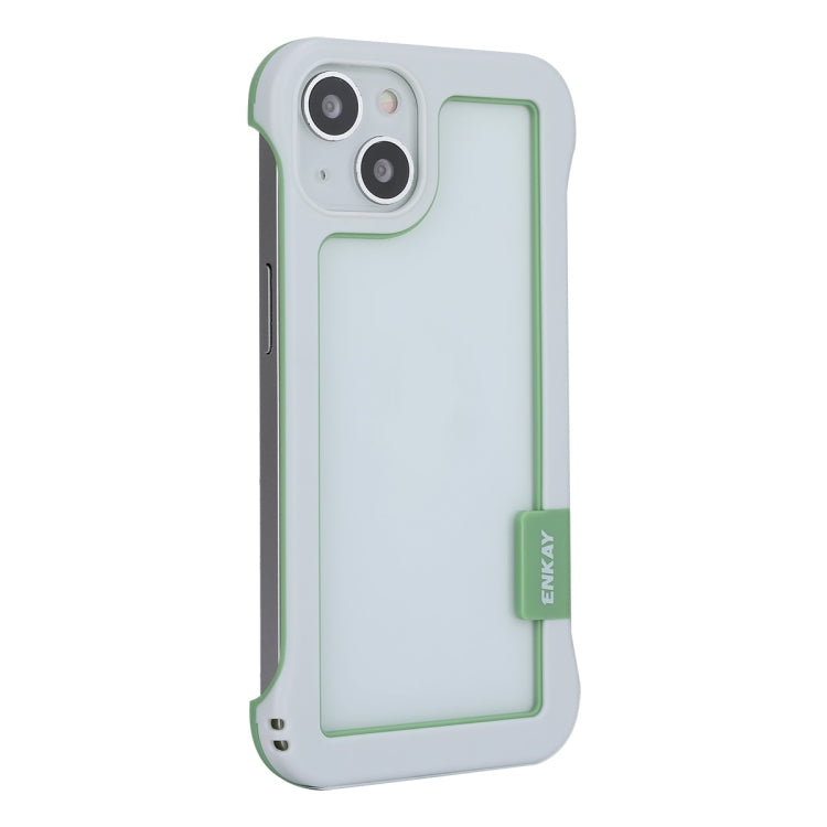 ENKAY Custodia per PC antiurto cava senza cornice per iPhone 13, For iPhone 13