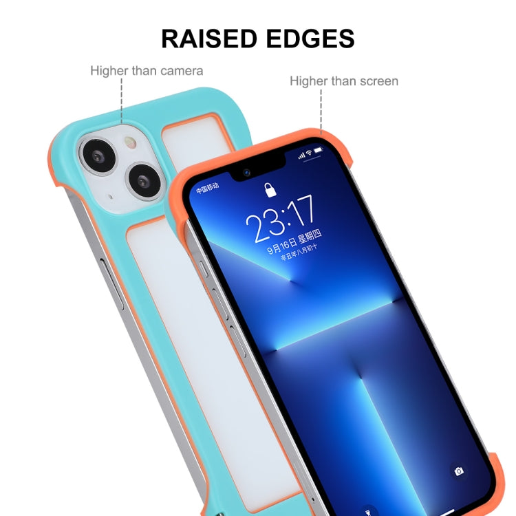 ENKAY Custodia per PC antiurto cava senza cornice per iPhone 13, For iPhone 13
