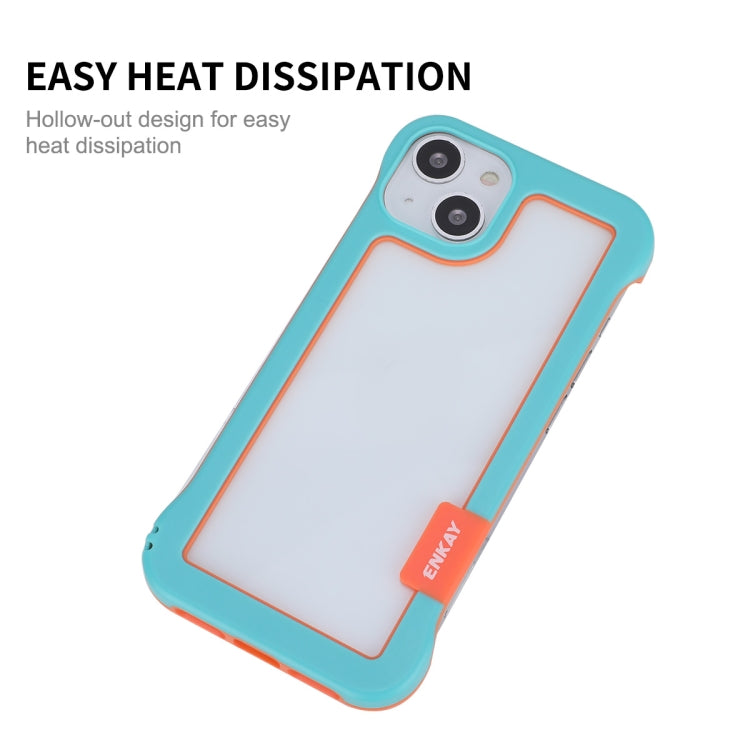 ENKAY Custodia per PC antiurto cava senza cornice per iPhone 13, For iPhone 13