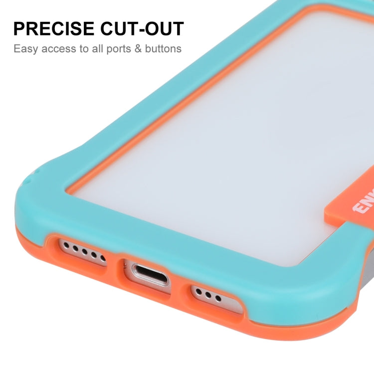 ENKAY Custodia per PC antiurto cava senza cornice per iPhone 13, For iPhone 13
