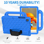 Custodia antiurto Diamond EVA con supporto e cinturino, For Galaxy Tab A8 10.5(2021) X200/X205