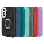 Custodia per telefono in PU con supporto ad anello per Samsung Galaxy S22+ 5G, For Samsung Galaxy S22+ 5G