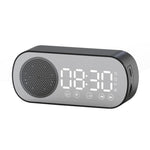 Z7 Digital Bluetooth 5.0 Altoparlante Multifunzione Specchio Sveglia Radio FM, Z7 (Black), Z7 (White), Z7 (Pink)
