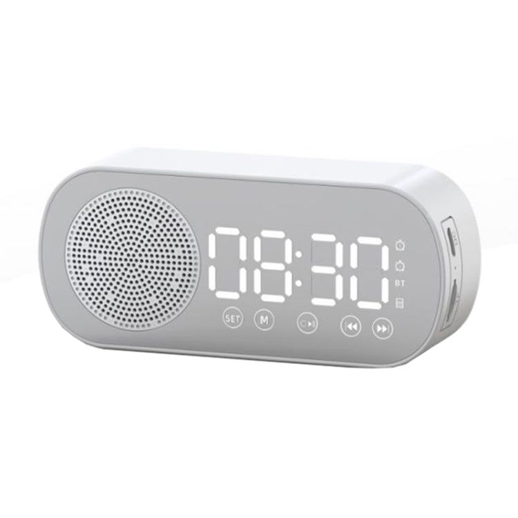 Z7 Digital Bluetooth 5.0 Altoparlante Multifunzione Specchio Sveglia Radio FM, Z7 (Black), Z7 (White), Z7 (Pink)