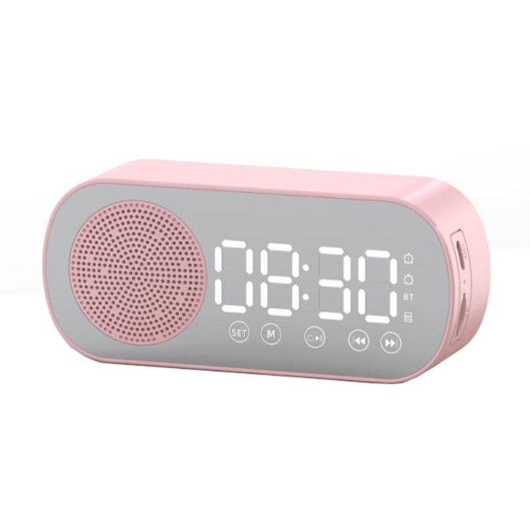 Z7 Digital Bluetooth 5.0 Altoparlante Multifunzione Specchio Sveglia Radio FM, Z7 (Black), Z7 (White), Z7 (Pink)