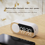 Z7 Digital Bluetooth 5.0 Altoparlante Multifunzione Specchio Sveglia Radio FM, Z7 (Black), Z7 (White), Z7 (Pink)