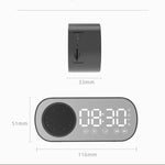 Z7 Digital Bluetooth 5.0 Altoparlante Multifunzione Specchio Sveglia Radio FM, Z7 (Black), Z7 (White), Z7 (Pink)