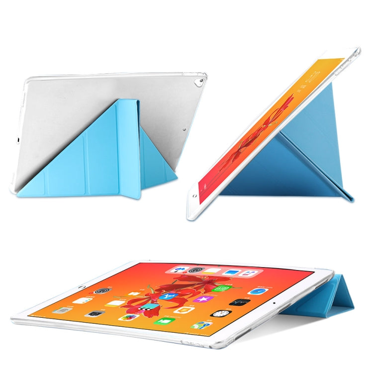 Custodia Smart Tablet in pelle con retro ribaltabile multi-pieghevole in TPU per iPad Pro 12,9 pollici 2015/2017