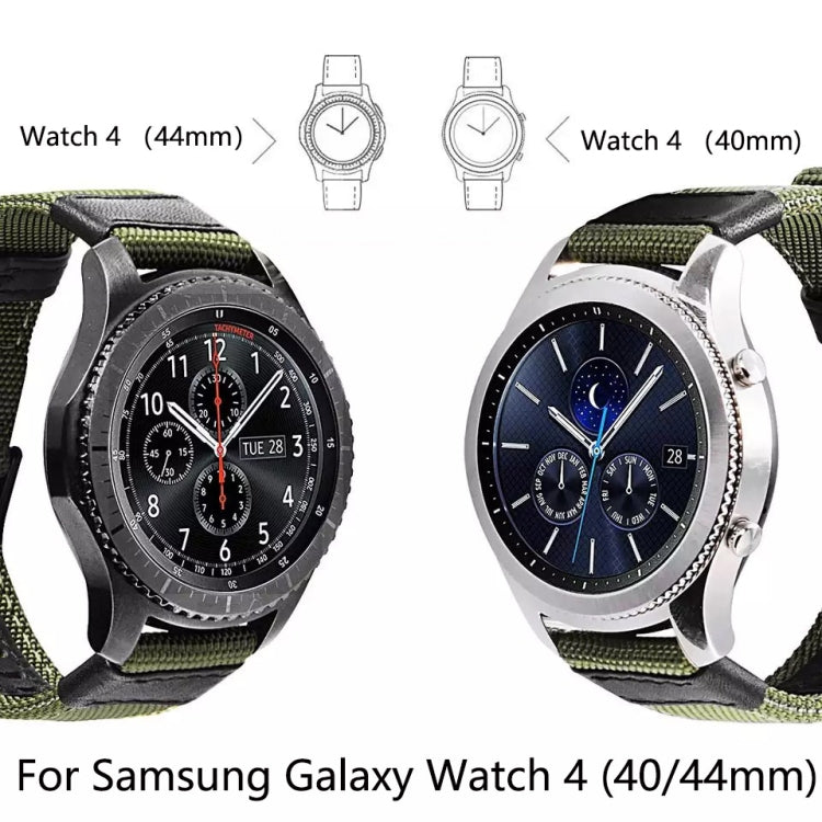 Cinturino in tela resistente all'usura, For Samsung Galaxy Watch4 40mm, For Samsung Galaxy Watch4 44mm