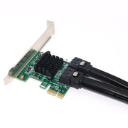 Convertitore PCI Express a 4 porte PCI-E X1/X4/X8/X16 Adattatore di espansione PCIE a SATA