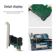 Convertitore PCI Express a 4 porte PCI-E X1/X4/X8/X16 Adattatore di espansione PCIE a SATA