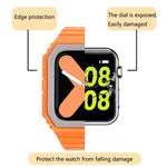 Cinturino in silicone con custodia per Apple Watch Series, 7 41mm / 6&SE&5&4 40mm / 3&2&1 38mm, 7 45mm / 6&SE&5&4 44mm / 3&2&1 42mm