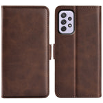 Custodia in pelle con fibbia magnetica a doppio lato per Samsung Galaxy A73 5G, For Samsung Galaxy A73 5G