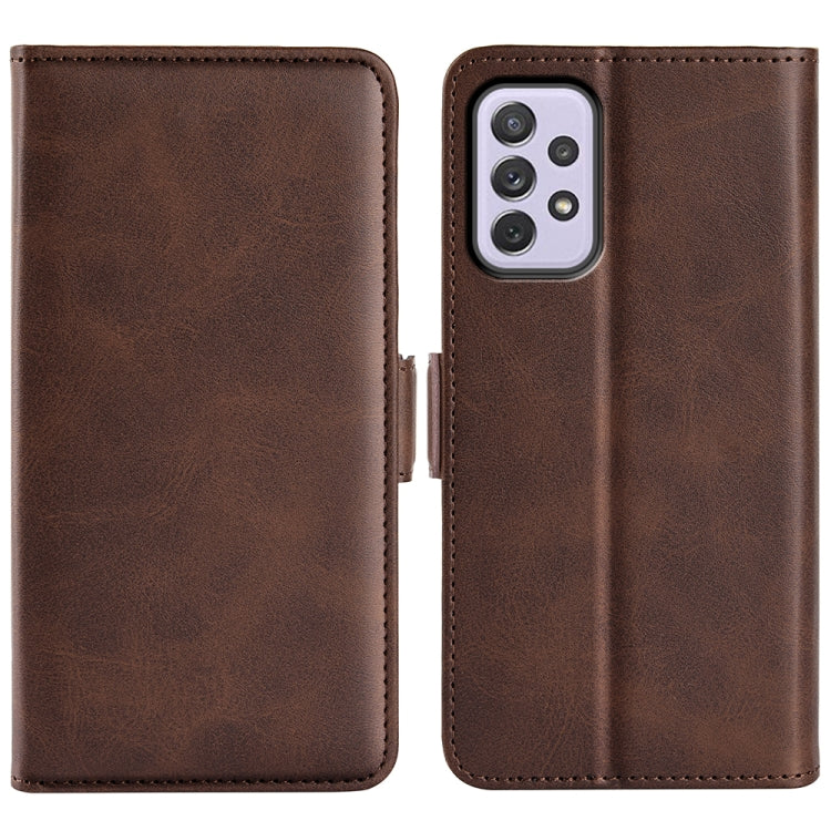 Custodia in pelle con fibbia magnetica a doppio lato per Samsung Galaxy A73 5G, For Samsung Galaxy A73 5G