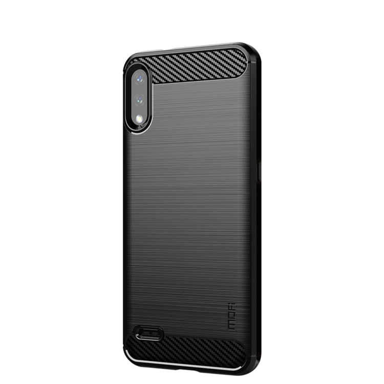 Custodia morbida in TPU MOFI Gentleness in fibra di carbonio spazzolata, For LG K22 / K22 Plus, For LG K42, For LG K52 / K62 / K62+ / Q52 / Q62, For LG K92, For Google Pixel 6A, For Motorola Moto G51  5G