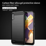 Custodia morbida in TPU MOFI Gentleness in fibra di carbonio spazzolata, For LG K22 / K22 Plus, For LG K42, For LG K52 / K62 / K62+ / Q52 / Q62, For LG K92, For Google Pixel 6A, For Motorola Moto G51  5G