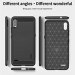 Custodia morbida in TPU MOFI Gentleness in fibra di carbonio spazzolata, For LG K22 / K22 Plus, For LG K42, For LG K52 / K62 / K62+ / Q52 / Q62, For LG K92, For Google Pixel 6A, For Motorola Moto G51  5G