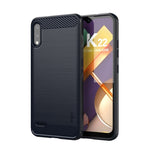 Custodia morbida in TPU MOFI Gentleness in fibra di carbonio spazzolata, For LG K22 / K22 Plus, For LG K42, For LG K52 / K62 / K62+ / Q52 / Q62, For LG K92, For Google Pixel 6A, For Motorola Moto G51  5G