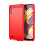 Custodia morbida in TPU MOFI Gentleness in fibra di carbonio spazzolata, For LG K22 / K22 Plus, For LG K42, For LG K52 / K62 / K62+ / Q52 / Q62, For LG K92, For Google Pixel 6A, For Motorola Moto G51  5G
