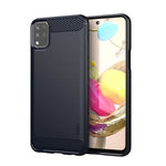 Custodia morbida in TPU MOFI Gentleness in fibra di carbonio spazzolata, For LG K22 / K22 Plus, For LG K42, For LG K52 / K62 / K62+ / Q52 / Q62, For LG K92, For Google Pixel 6A, For Motorola Moto G51  5G