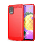 Custodia morbida in TPU MOFI Gentleness in fibra di carbonio spazzolata, For LG K22 / K22 Plus, For LG K42, For LG K52 / K62 / K62+ / Q52 / Q62, For LG K92, For Google Pixel 6A, For Motorola Moto G51  5G