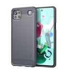 Custodia morbida in TPU MOFI Gentleness in fibra di carbonio spazzolata, For LG K22 / K22 Plus, For LG K42, For LG K52 / K62 / K62+ / Q52 / Q62, For LG K92, For Google Pixel 6A, For Motorola Moto G51  5G