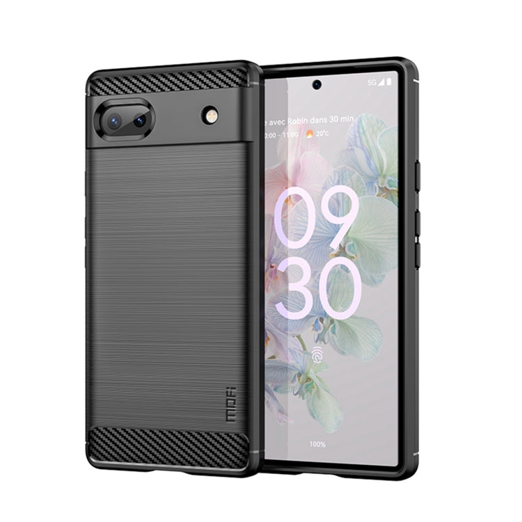 Custodia morbida in TPU MOFI Gentleness in fibra di carbonio spazzolata, For LG K22 / K22 Plus, For LG K42, For LG K52 / K62 / K62+ / Q52 / Q62, For LG K92, For Google Pixel 6A, For Motorola Moto G51  5G