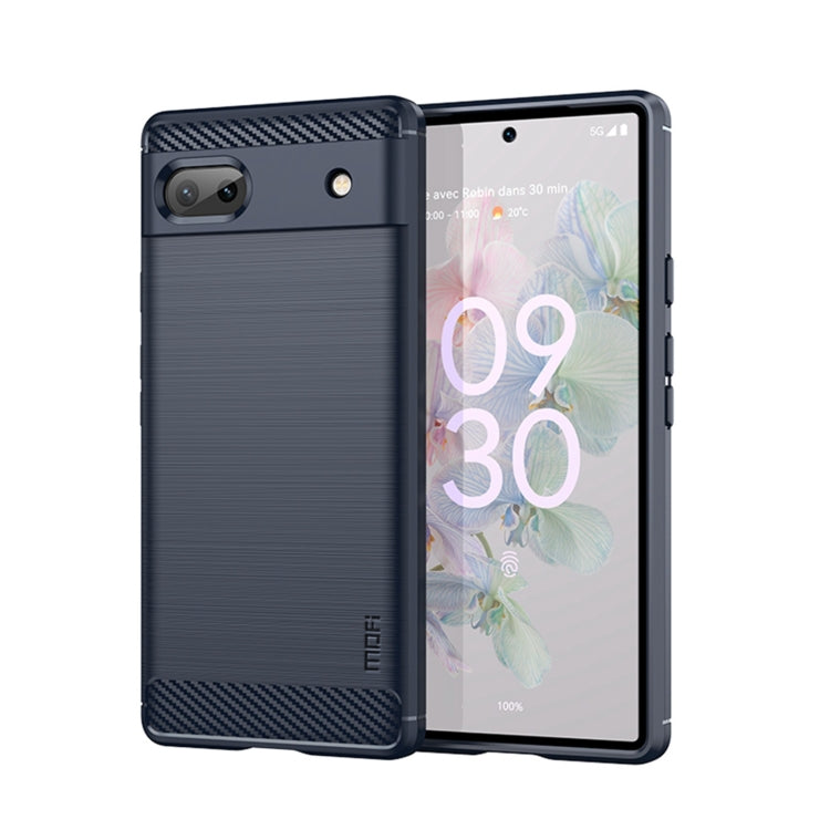 Custodia morbida in TPU MOFI Gentleness in fibra di carbonio spazzolata, For LG K22 / K22 Plus, For LG K42, For LG K52 / K62 / K62+ / Q52 / Q62, For LG K92, For Google Pixel 6A, For Motorola Moto G51  5G