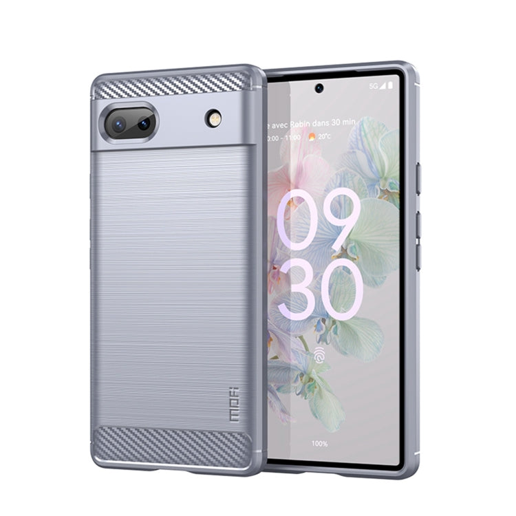 Custodia morbida in TPU MOFI Gentleness in fibra di carbonio spazzolata, For LG K22 / K22 Plus, For LG K42, For LG K52 / K62 / K62+ / Q52 / Q62, For LG K92, For Google Pixel 6A, For Motorola Moto G51  5G