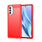 Custodia morbida in TPU MOFI Gentleness in fibra di carbonio spazzolata, For LG K22 / K22 Plus, For LG K42, For LG K52 / K62 / K62+ / Q52 / Q62, For LG K92, For Google Pixel 6A, For Motorola Moto G51  5G