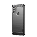 Custodia morbida in TPU MOFI Gentleness in fibra di carbonio spazzolata, For Motorola Moto G71 5G, For Motorola Moto G200 5G / Edge S30, For Motorola Moto G Power 2022
