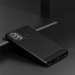 Custodia morbida in TPU MOFI Gentleness in fibra di carbonio spazzolata, For Motorola Moto G71 5G, For Motorola Moto G200 5G / Edge S30, For Motorola Moto G Power 2022
