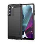 Custodia morbida in TPU MOFI Gentleness in fibra di carbonio spazzolata, For Motorola Moto G71 5G, For Motorola Moto G200 5G / Edge S30, For Motorola Moto G Power 2022