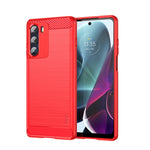 Custodia morbida in TPU MOFI Gentleness in fibra di carbonio spazzolata, For Motorola Moto G71 5G, For Motorola Moto G200 5G / Edge S30, For Motorola Moto G Power 2022