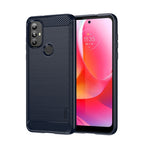 Custodia morbida in TPU MOFI Gentleness in fibra di carbonio spazzolata, For Motorola Moto G71 5G, For Motorola Moto G200 5G / Edge S30, For Motorola Moto G Power 2022