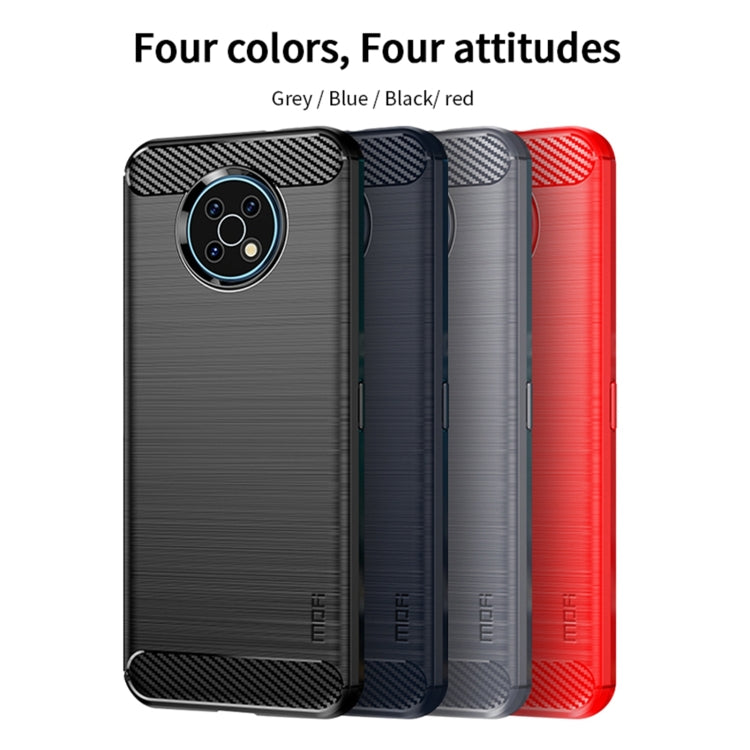 Custodia morbida in TPU MOFI Gentleness in fibra di carbonio spazzolata, For Nokia G50, For Samsung Galaxy A53 5G, For Sony Xperia Pro-I, For OnePlus 10 Pro 5G, For OnePlus Nord CE 5G