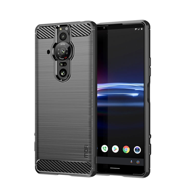 Custodia morbida in TPU MOFI Gentleness in fibra di carbonio spazzolata, For Nokia G50, For Samsung Galaxy A53 5G, For Sony Xperia Pro-I, For OnePlus 10 Pro 5G, For OnePlus Nord CE 5G