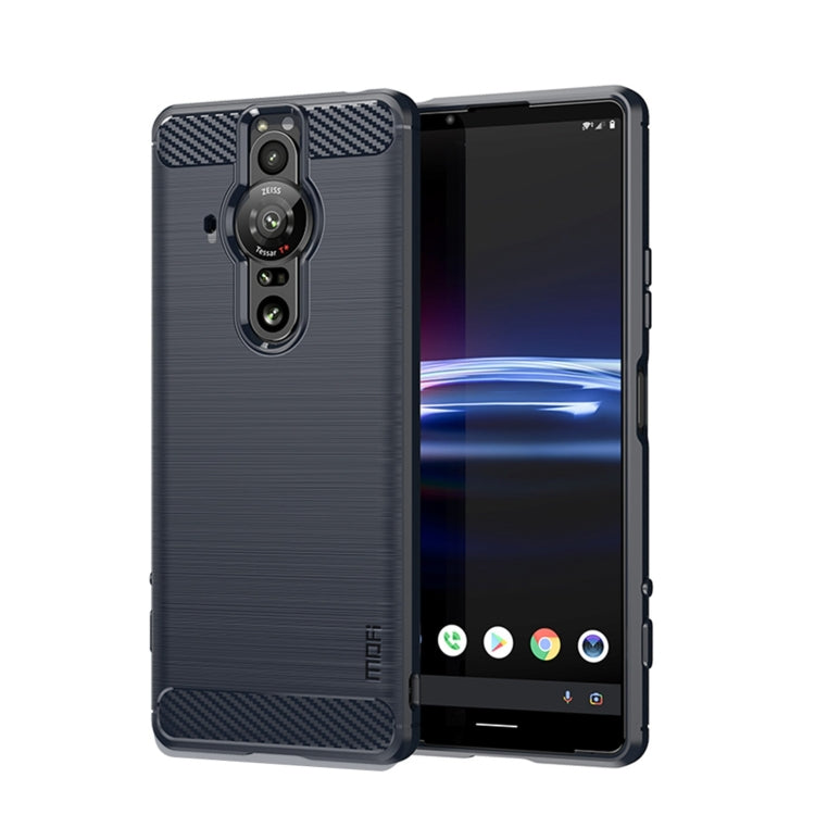 Custodia morbida in TPU MOFI Gentleness in fibra di carbonio spazzolata, For Nokia G50, For Samsung Galaxy A53 5G, For Sony Xperia Pro-I, For OnePlus 10 Pro 5G, For OnePlus Nord CE 5G