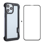 ENKAY Custodia per PC cava senza cornice + pellicola in vetro per iPhone 13 Pro Max, For iPhone 13 Pro Max