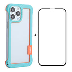 ENKAY Custodia per PC cava senza cornice + pellicola in vetro per iPhone 13 Pro Max, For iPhone 13 Pro Max