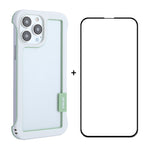 ENKAY Custodia per PC cava senza cornice + pellicola in vetro per iPhone 13 Pro Max, For iPhone 13 Pro Max
