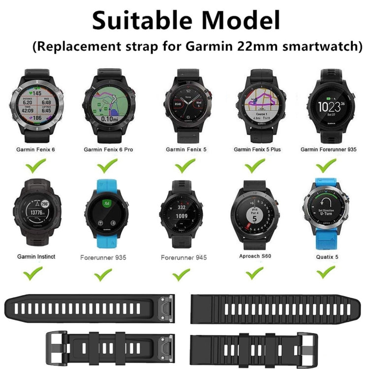Cinturino sportivo in silicone, For Garmin Forerunner 935