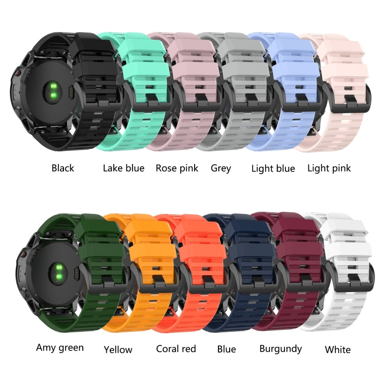 Cinturino sportivo in silicone da 26 mm, For Garmin Fenix 6X Pro