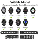 Cinturino sportivo in silicone da 26 mm, For Garmin Fenix 3 Sapphire Version