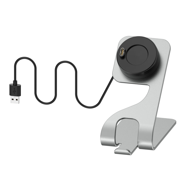 Base di ricarica in metallo magnetico girevole, For Garmin Swim 2, For Garmin Instinct, For Garmin Instinct Tide, For Garmin Instinct Tactical, For Garmin Vivomove 3S, For Garmin Vivoactive 4, For Garmin Vivoactive 4S, For Garmin Fenix 6s              ...
