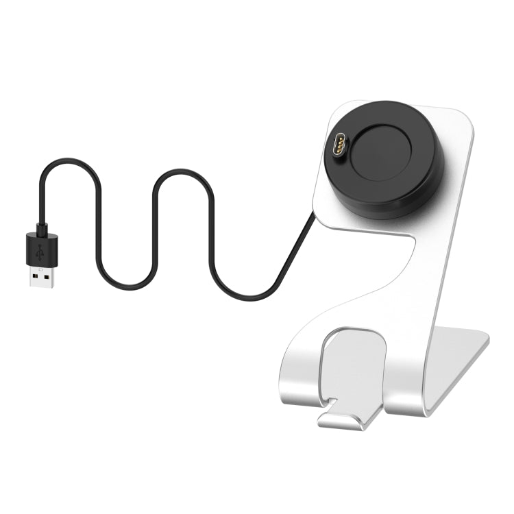 Base di ricarica in metallo magnetico girevole, For Garmin Swim 2, For Garmin Instinct, For Garmin Instinct Tide, For Garmin Instinct Tactical, For Garmin Vivomove 3S, For Garmin Vivoactive 4, For Garmin Vivoactive 4S, For Garmin Fenix 6s              ...