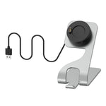 Base di ricarica in metallo magnetico girevole, For Garmin Vivoactive 3 Music, For Garmin Vivosport