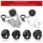 Base di ricarica in metallo magnetico girevole, For Huawe Watch D, For Huawei Watch GT3, For Huawei Watch 3, For Huawei Watch 3 Pro, For Huawei Watch GT Runner, For  Huawei Watch GT2 Pro, For Huawei Watch GT2 Pro ECG